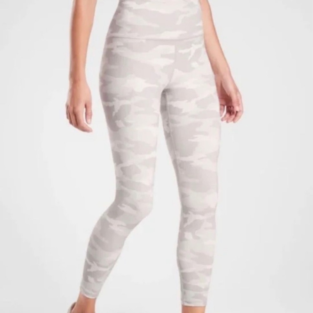 Athleta White Camo Leggings